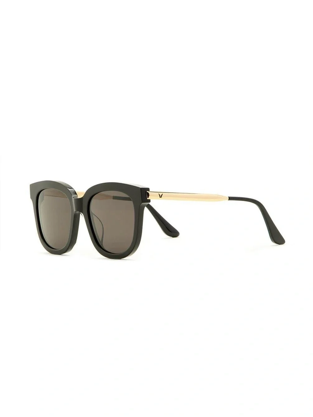 GENTLE MONSTER Absente Black Sunglasses with Brown Temples